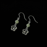 Jade Butterfly Sterling Silver Earrings – Retro Chinese Design - Image 3
