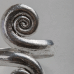 Spiral Silver Coil Ring – Chunky Swirl Design - Image 3