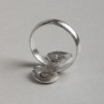 Spiral Silver Coil Ring – Chunky Swirl Design - Image 5