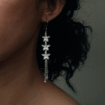 Lily Flower Long Dangle Earrings – Elegant Floral Jewelry - Image 5