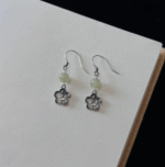 Jade Butterfly Sterling Silver Earrings – Retro Chinese Design - Image 4